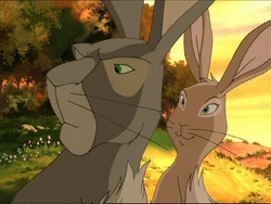 Moss and Heather prepare to leave the down.