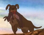 Bob carrying a dead Efrafan before attacking Woundwort