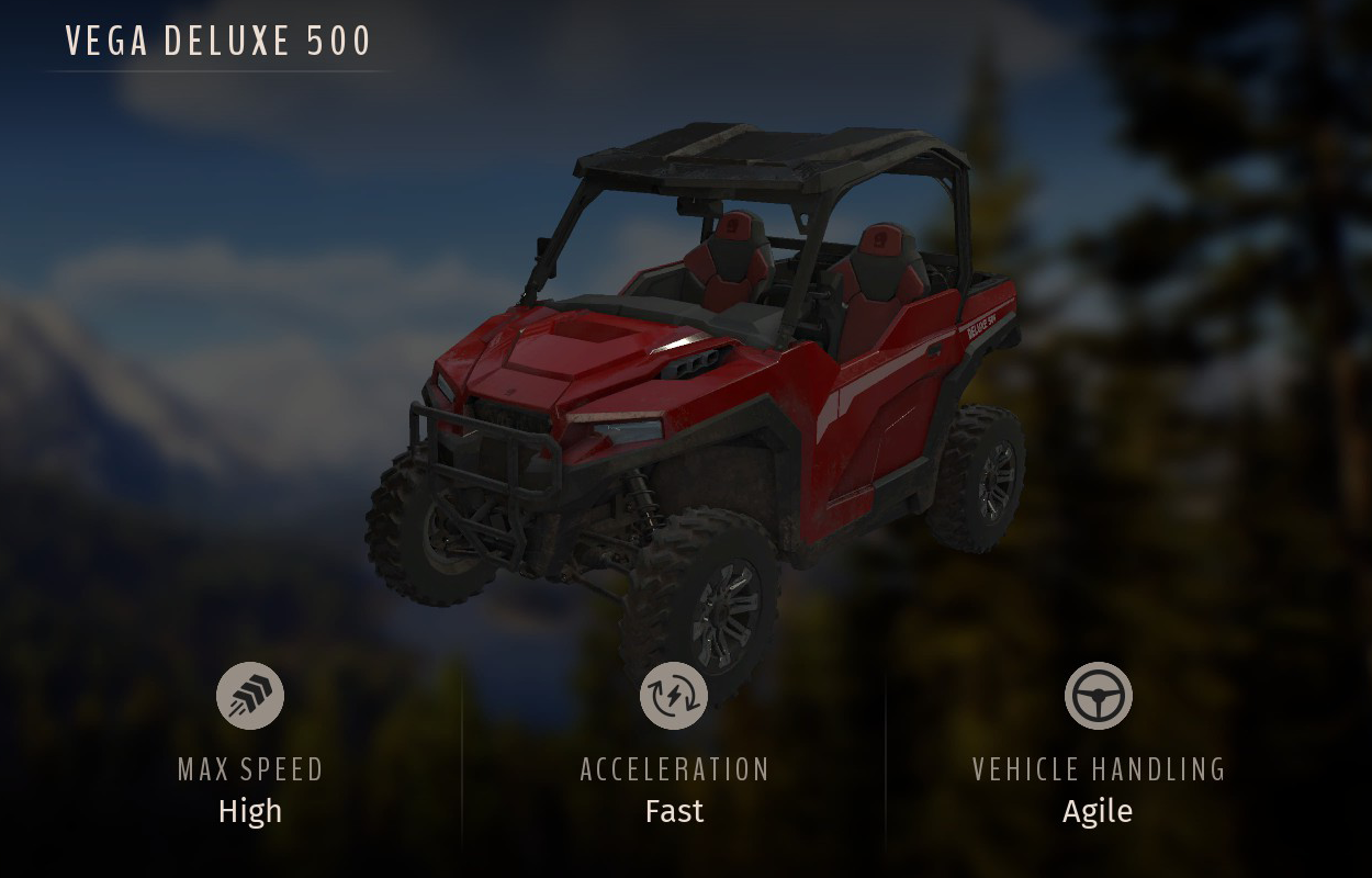 Utility Terrain Vehicle Vega Deluxe 500 | Way Of the Hunter Wiki | Fandom