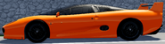Side view of the XJ220 S.