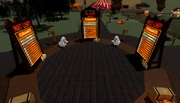 The Leaderboard at Spookfest which is located at the center of the map.