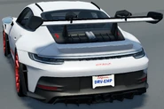 Rear view of the 911 GT3 RS.