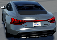Rear view of the RS e-tron GT.