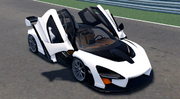 The Senna with all its doors open.
