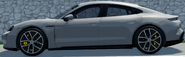 Side view of the Taycan Turbo S.