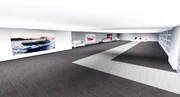 A general angle of the Boat Dealership's interior.