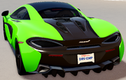 Rear view of the 570S Coupe.