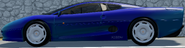 Side view of the XJ220 - Special Edition.