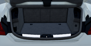 The trunk of the RS e-tron GT.