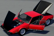The Pantera GTS with all of its parts opened.