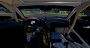 Interior view of the R8 LMS GT3 evo II.