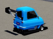 The rear of the Mighty Midget with the "i am speed." bodykit.