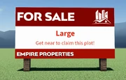 A Large plot sign used to claim Large home plots.
