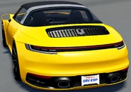 Rear view of the 911 Targa 4S.