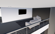 Another small lounge area featured on the upper deck of the building.
