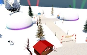 The three igloos which are considered as dealerships at Winterfest.