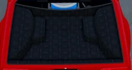 The trunk and engine bay of the Pantera GTS.