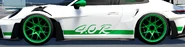 The 911 GT3 RS with the "Accent Stripe" bodykit equipped.