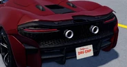 The Elva with its aero spoiler activated.