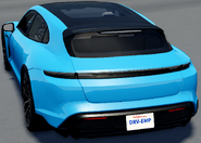 Rear view of the Taycan Cross Turismo.