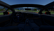 Interior view of the XJ220 S.