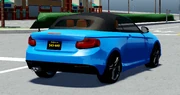 The rear end of the BMW 2 Series Convertible.