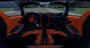 The interior of the Huayra BC Pacchetto Tempesta.