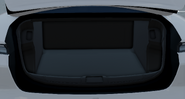 The trunk of the Taycan Turbo S.