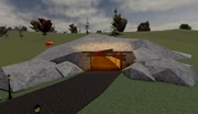 The Mineshaft located east of the Spooky Sprint race location at Spookfest.