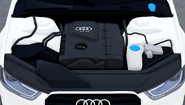 The engine bay of the A4 Limousine.
