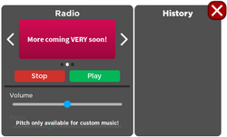 Custom Radio Gamepass - Roblox