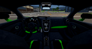 Interior view of the 570S Coupe.