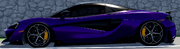 Side view of the 600LT Spider.