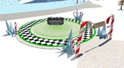 The Slippery Circuit race pad at Winterfest.