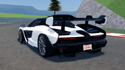 The rear end of the Senna.