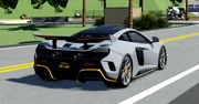 The rear end of the McLaren 688 MSO.