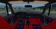 View of the front section of the interior of the 911 Turbo No. 1.