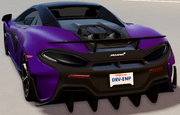 Rear view of the 600LT Spider.