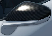 The 911 GT3 RS with the "Upper Carbon Trim Mirrors" stock option equipped.