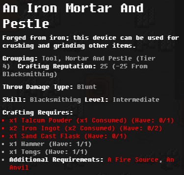 Iron Mortar and Pestle | Wayward Wiki | Fandom