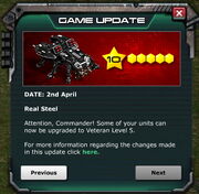 Game Update: Apr. 2nd 2014 - Veteran Level 5