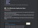 Trial Moderator