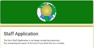 WC Staff Application