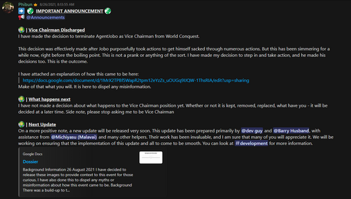 Phibun's announcement