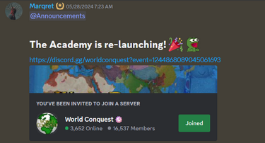 Marqret's Announcement