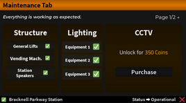 Maintenance Page 1