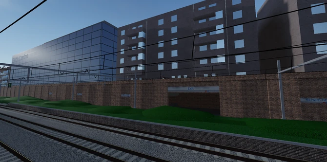 Norwich City, an abandoned station.