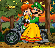 Luigi and daisy sunset ride by princesa daisy-d36yeuy.jpg