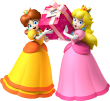 Peach and Daisy Present For You.png