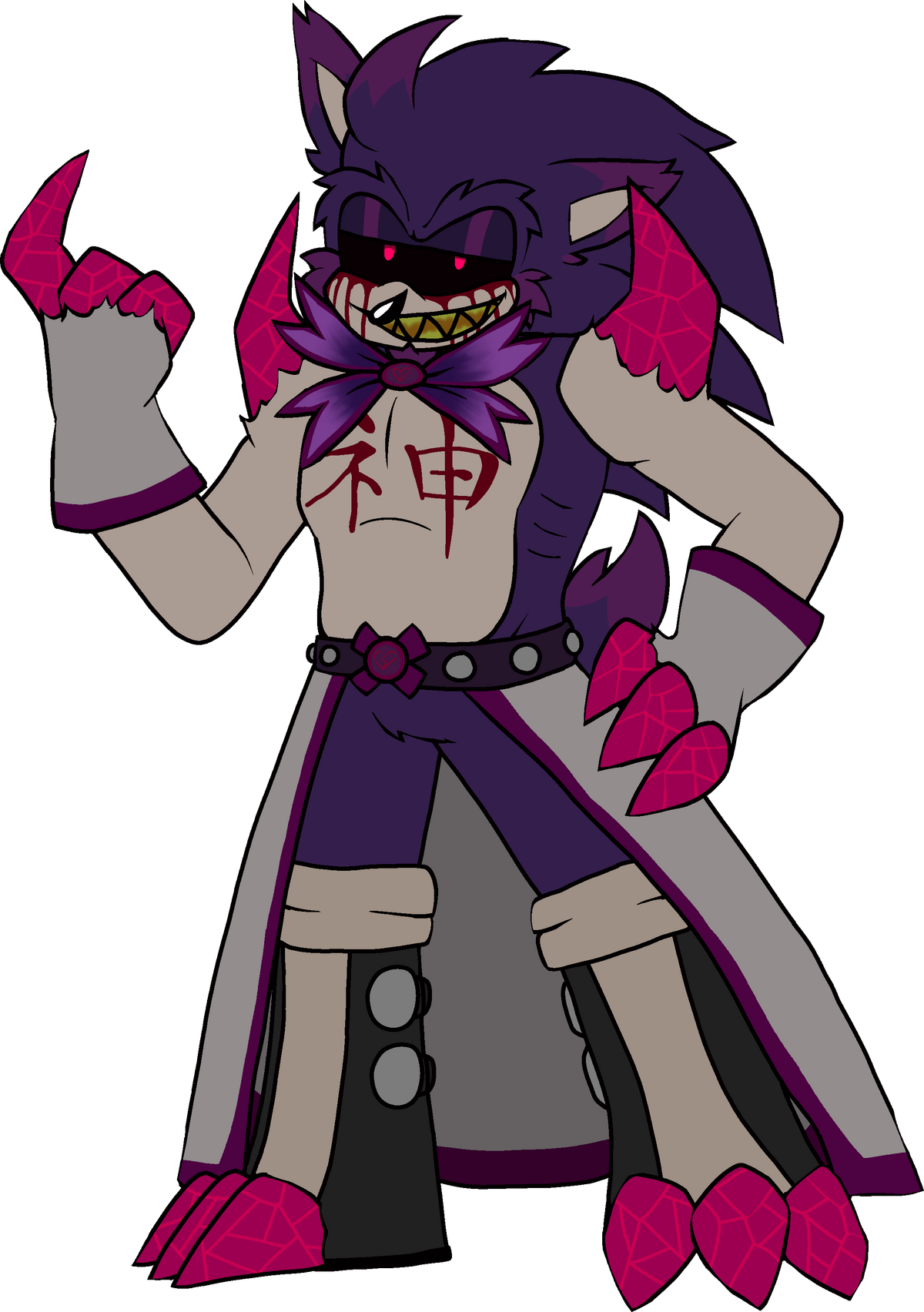 I drew ExEnder but he's from a Sonic EXE Fangame called Sonic EXE Pro